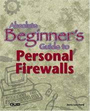 Cover of: Absolute Beginner's Guide to Personal Firewalls