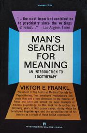 Cover of: Man's Search for Meaning by Viktor E. Frankl