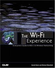 Cover of: The Wi-Fi Experience by Harold Davis, Richard Mansfield