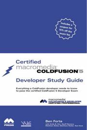 Cover of: Certified Macromedia ColdFusion 5 Developer Study Guide
