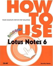 Cover of: How to Use Lotus Notes R6