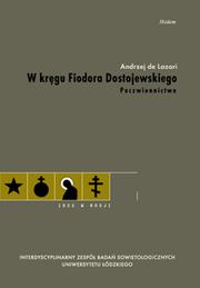 Cover of: W kręgu Fiodora Dostojewskiego: poczwiennictwo