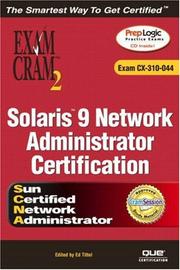 Cover of: Solaris 9 Network Administration Exam Cram 2 (Exam Cram CX-310-044) by John Philcox, Ed Tittel