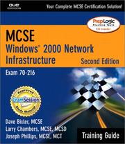Cover of: MCSE/MCSA Training Guide (70-216): Windows 2000 Network Infrastructure, Second Edition