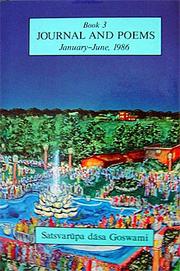 Cover of: Journal and Poems, January-June 1986 (Book 3) by Satsvarupa Das Goswami