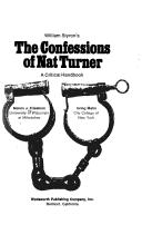 Cover of: William Styron's The confessions of Nat Turner: a critical handbook