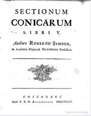 Cover of: Sectionum conicarum: libri V