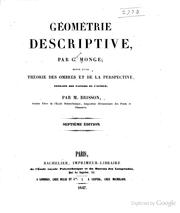 Cover of: Géométrie descriptive by Gaspard Monge