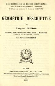 Géométrie descriptive by Gaspard Monge