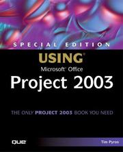 Cover of: Special Edition Using Microsoft Office Project 2003 by Tim Pyron