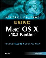Cover of: Special Edition Using Mac OS X v10.3 Panther | Brad Miser