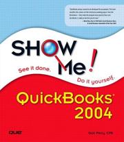 Cover of: Show Me QuickBooks 2004 (Show Me) by Gail Perry, Gail Perry