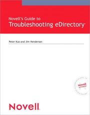 Cover of: Novell's Guide to Troubleshooting eDirectory (Novell Press)