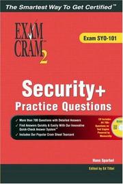 Cover of: Security+ Practice Questions Exam Cram 2 (Exam SYO-101) (Exam Cram 2)