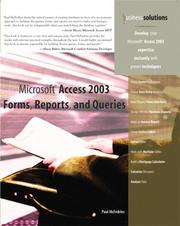 Cover of: Microsoft Access 2003 Forms, Reports, and Queries (Business Solutions)
