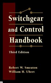 Cover of: Switchgear and control handbook