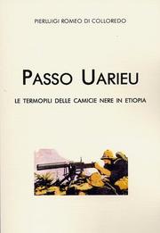 Cover of: Passo Uarieu: le termopili delle camicie nere in Etiopia