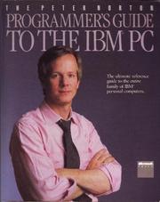 Cover of: The Peter Norton Programmer's guide to the IBM PC