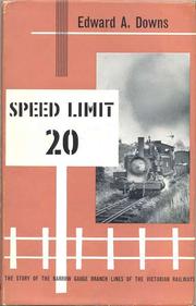 Speed limit 20 by Edward A. Downs