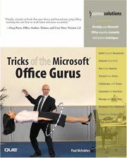 Cover of: Tricks of the Microsoft Office Gurus (Business Solutions)