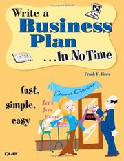 Cover of: Write a Business Plan In No Time