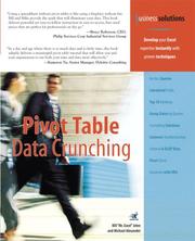 Cover of: Pivot Table Data Crunching (Business Solutions) | Bill Jelen