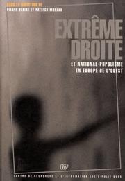 Cover of: Extrême droite et national-populisme en Europe de l'Ouest by sous la direction de Pierre Blaise, Patrick Moreau.