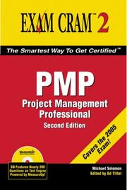 Cover of: PMP Exam Cram 2 by Michael Solomon