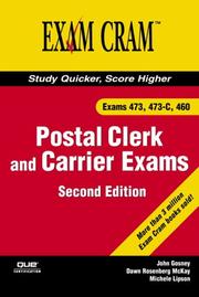 Cover of: Postal Clerk and Carrier Exam Cram (473, 473-C, 460) (2nd Edition) (Exam Cram) | John Gosney