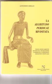 Cover of: La AEGRITUDO PERDICAE rivisitata: Testo criticamente riveduto e traduzione, commento e appendice esegetico-testuale