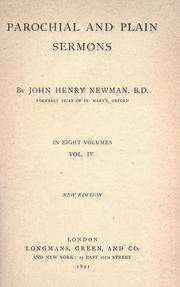 Parochial and plain sermons by John Henry Newman