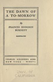 Cover of: The dawn of a to-morrow