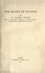 Cover of: The secret of Dickens