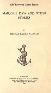 Cover of: Marjorie Daw by Thomas Bailey Aldrich