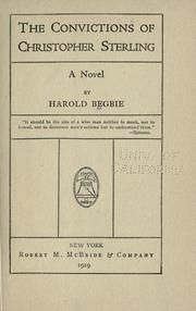 Cover of: The convictions of Christopher Sterling by Harold Begbie