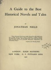 Cover of: A guide to the best historical novels and tales. by Jonathan Nield