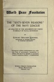 The "Sixty-Seven Reasons" of the Navy League by Edward B. Krehbiel