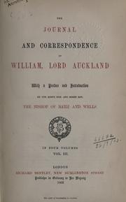 Cover of: Journal and correspondence