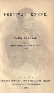 Cover of: Percival Keene by Frederick Marryat, Frederick Marryat
