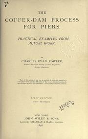 Cover of: coffer-dam process for piers: practical examples from actual work.