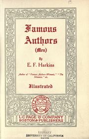 Cover of: Famous authors (men) by E. F. Harkins