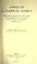 Cover of: Annals of a clerical family, being some account of the family and descendants of William Venn, vicar of Otterton, Devon, 1600-1621.