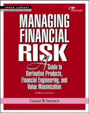 Cover of: Managing financial risk | C. W. Smithson