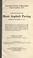 Cover of: Specifications for sheet asphalt paving adopted October 14, 1915 ...