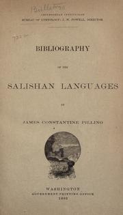 Cover of: Bibliography of the Salishan languages by James Constantine Pilling