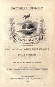 Cover of: A pictorial history of the United States by Samuel G. Goodrich
