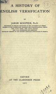 Grundriss der englischen Metrik by Jakob Schipper