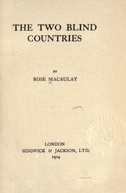 Cover of: The two blind countries.