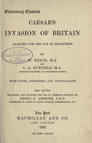 Cover of: Caesar's Invasion of Britain. by Gaius Julius Caesar