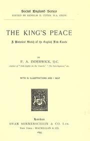 Cover of: The king's peace by F. A. Inderwick